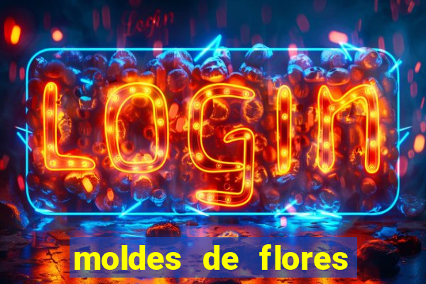 moldes de flores gigantes para imprimir